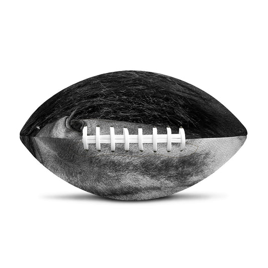 Monochrome Horse Print Rugby Ball