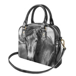 Monochrome Horse Print Shoulder Handbag