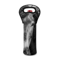 Monochrome Horse Print Single Neoprene Wine Tote