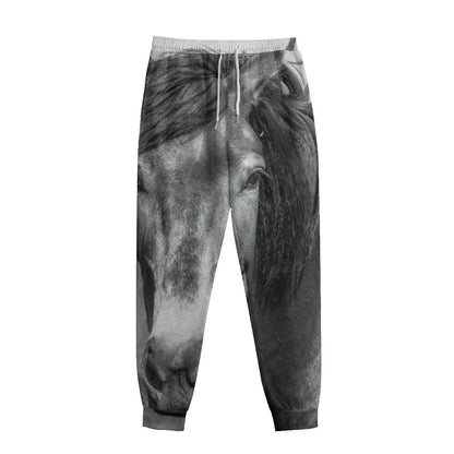 Monochrome Horse Print Sweatpants