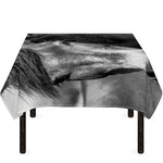 Monochrome Horse Print Tablecloth