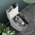 Monochrome Horse Print Toilet Lid And Tank Cover Set