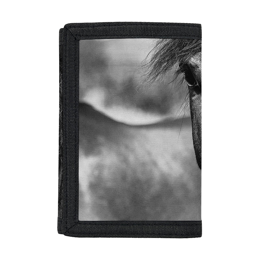 Monochrome Horse Print Trifold Wallet