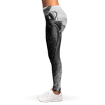 Monochrome Horse Print Women's Leggings