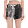 Monochrome Horse Print Women's Split Running Shorts