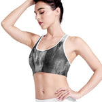 Monochrome Horse Print Women's Sports Bra