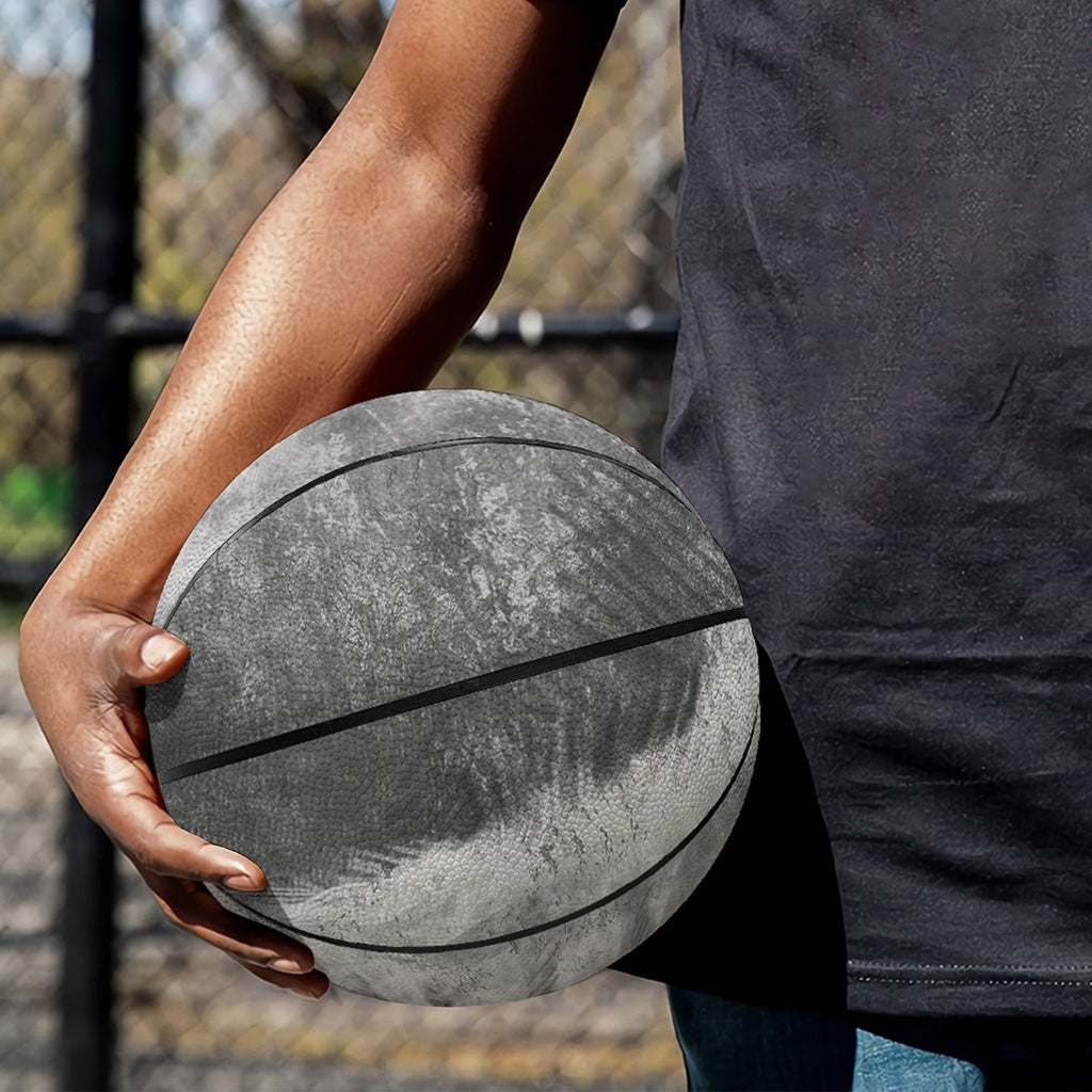 Monochrome Howling Wolf Print Basketball