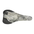 Monochrome Howling Wolf Print Bicycle Seat Cover