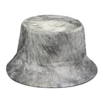 Monochrome Howling Wolf Print Bucket Hat