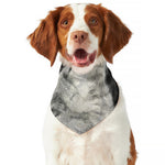 Monochrome Howling Wolf Print Dog Bandana