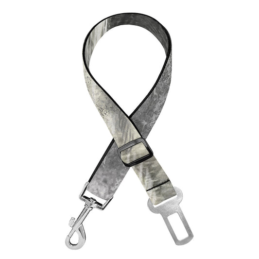 Monochrome Howling Wolf Print Dog Seat Belt