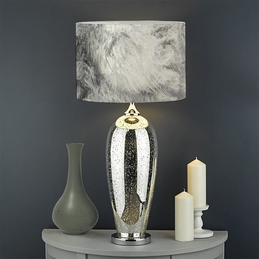 Monochrome Howling Wolf Print Drum Lamp Shade