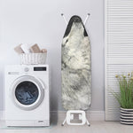 Monochrome Howling Wolf Print Ironing Board Cover