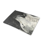 Monochrome Howling Wolf Print Pet Cooling Mat Cover