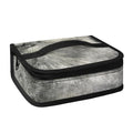 Monochrome Howling Wolf Print Small Lunch Bag