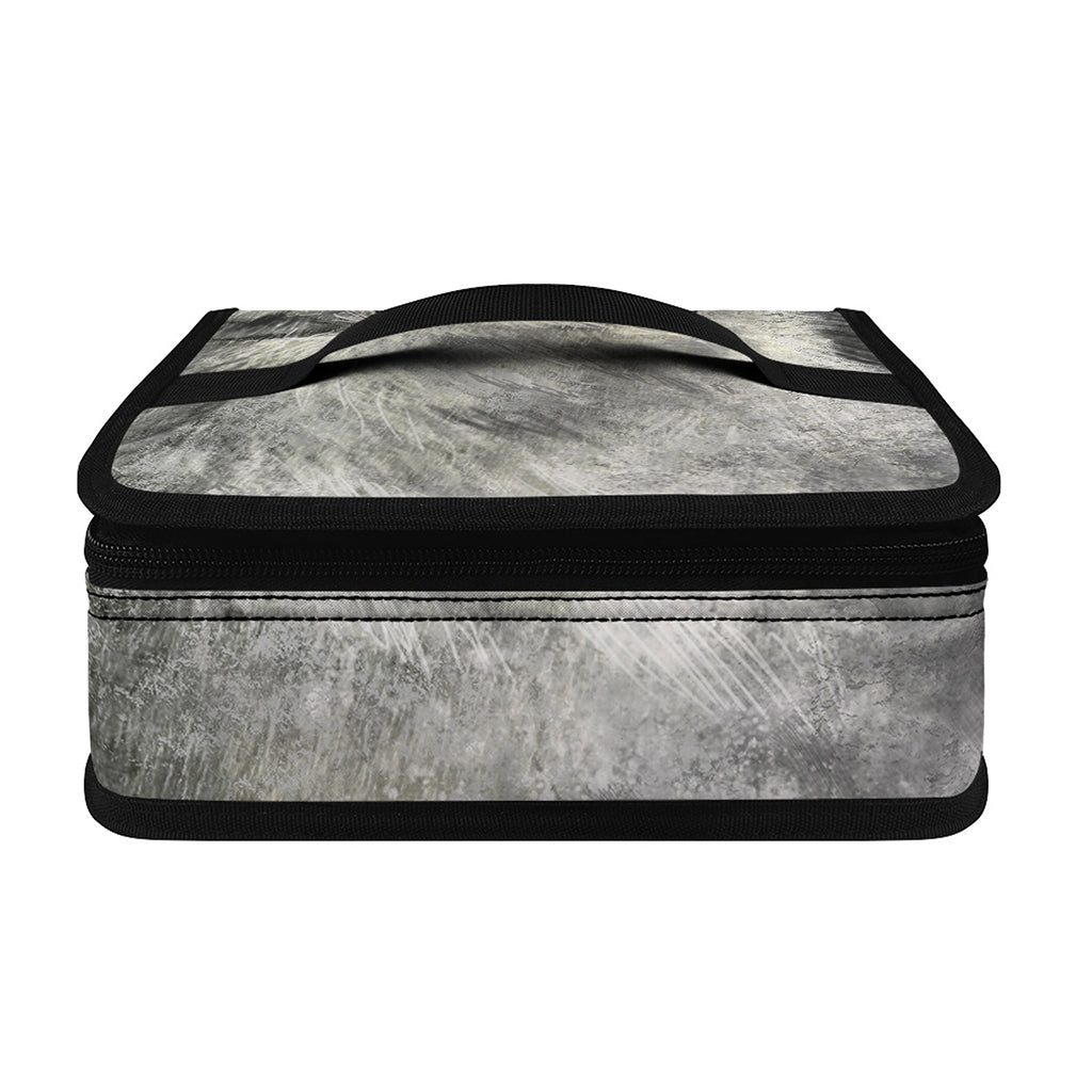 Monochrome Howling Wolf Print Small Lunch Bag