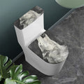 Monochrome Howling Wolf Print Toilet Lid And Tank Cover Set