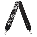 Monochrome Lotus Print Bag Strap