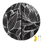Monochrome Lotus Print Basketball