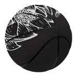 Monochrome Lotus Print Basketball