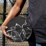 Monochrome Lotus Print Basketball