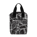 Monochrome Lotus Print Bible Tote Bag