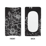 Monochrome Lotus Print Changing Pad Cover