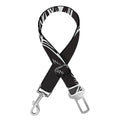 Monochrome Lotus Print Dog Seat Belt