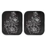 Monochrome Lotus Print Handle Covers