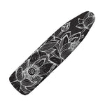 Monochrome Lotus Print Ironing Board Cover