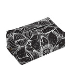 Monochrome Lotus Print Rectangle Tissue Box Cover