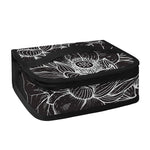 Monochrome Lotus Print Small Lunch Bag