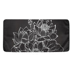 Monochrome Lotus Print Towel