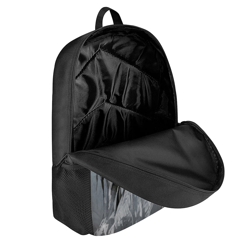 Monochrome Native Indian Portrait Print 17 Inch Backpack