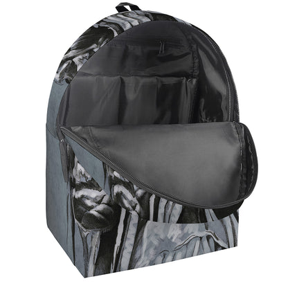 Monochrome Native Indian Portrait Print Backpack