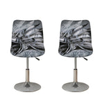 Monochrome Native Indian Portrait Print Bar Stool Covers