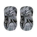 Monochrome Native Indian Portrait Print Bar Stool Covers
