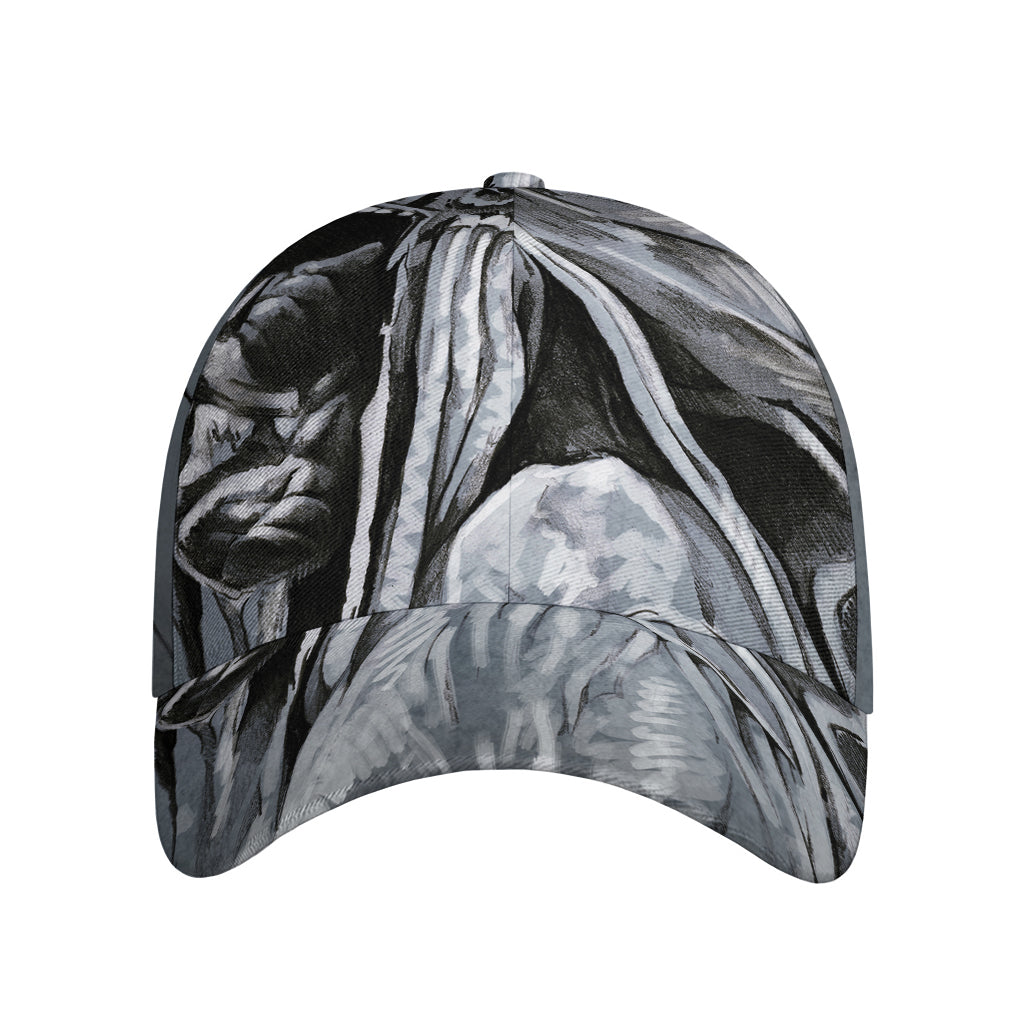 Monochrome Native Indian Portrait Print Baseball Cap