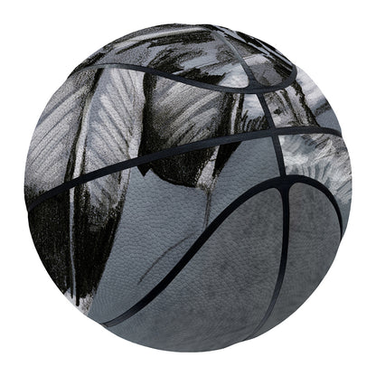 Monochrome Native Indian Portrait Print Basketball