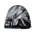 Monochrome Native Indian Portrait Print Beanie