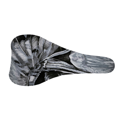 Monochrome Native Indian Portrait Print Bicycle Seat Cover