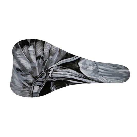 Monochrome Native Indian Portrait Print Bicycle Seat Cover