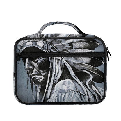 Monochrome Native Indian Portrait Print Briefcase Bible Bag