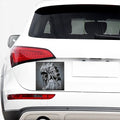 Monochrome Native Indian Portrait Print Car Sticker