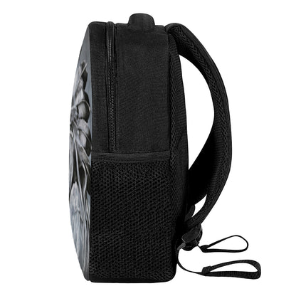Monochrome Native Indian Portrait Print Casual Backpack