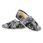 Monochrome Native Indian Portrait Print Casual Shoes