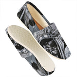 Monochrome Native Indian Portrait Print Casual Shoes