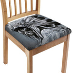 Monochrome Native Indian Portrait Print Chair Cushion Cover