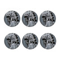 Monochrome Native Indian Portrait Print Coaster Set