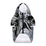 Monochrome Native Indian Portrait Print Dog Zip Up Hoodie